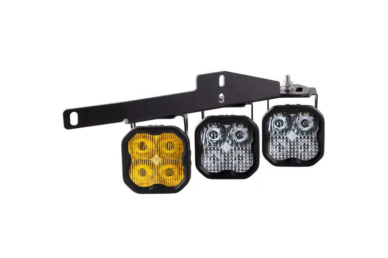 Diode Dynamics 17-20 Ford Raptor SS3 LED Fog Light Kit - Yellow Pro - DD6366