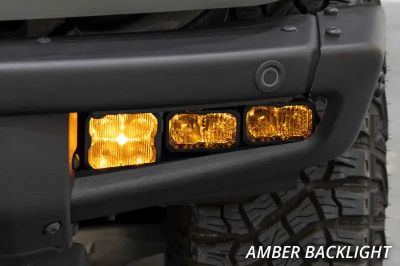 Diode Dynamics 21-Up Ford Bronco Stage Series Fog Pocket Kit - White Sport - DD7178