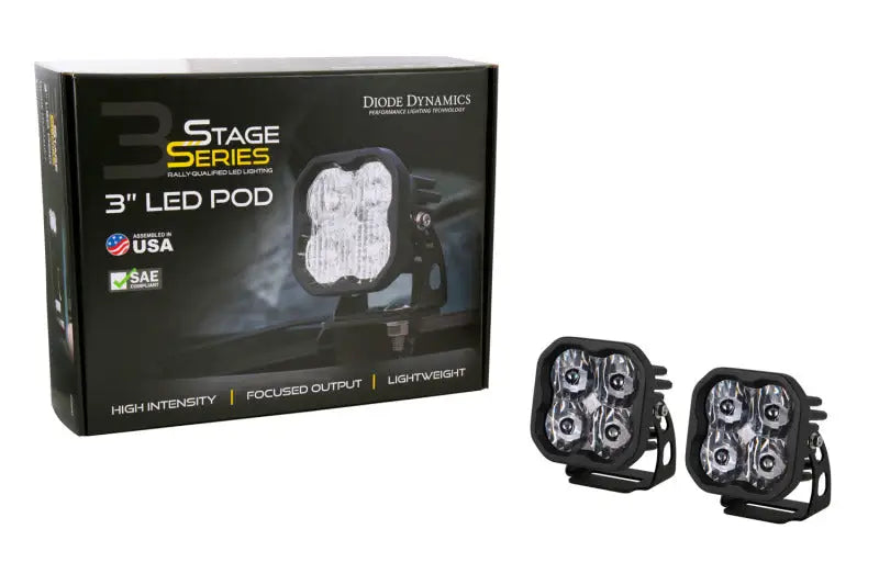 Diode Dynamics SS3 LED Pod Max - White Driving Standard (Pair) - DD6487P