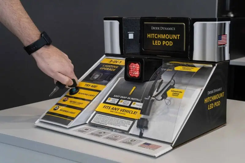 Diode Dynamics Stage Series HitchMount POP Countertop Display - Lights