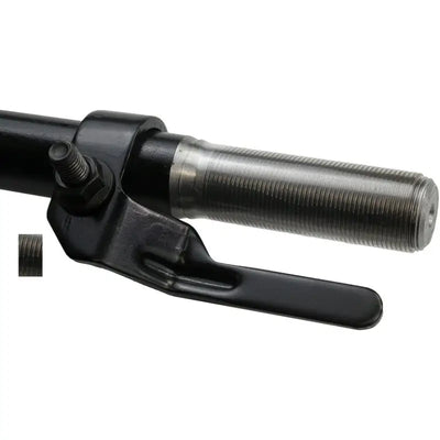Black metal drag link with threaded grip for DL86279PR Dorman Drag Link Replacement