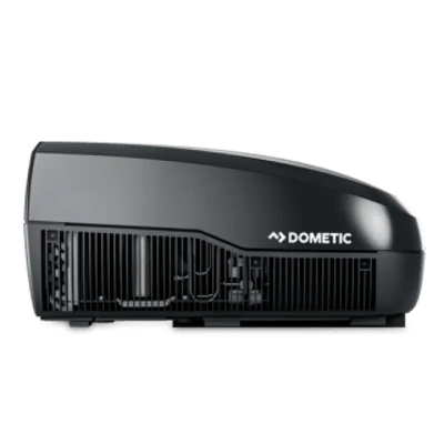 Dometic FreshJet 3 Series 13500 BTU RV Air Conditioner in sleek black, efficient cooling, lightweight design, and quiet operation.
