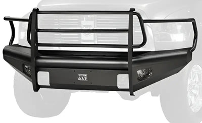 Fab Fours DR10-Q2960-1 heavy-duty rear bumper for 2010-2014 Dodge, rugged design, durable construction, precision fit, enhanced off-road capability.
