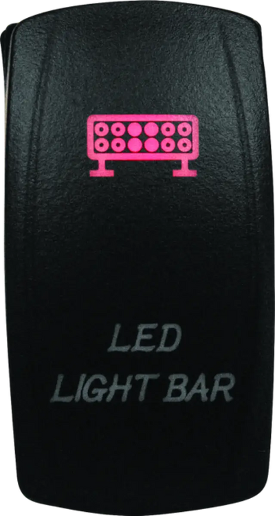 Black LED lighted switch from DragonFire Racing Lighted Switch Grill Light On/Off Red