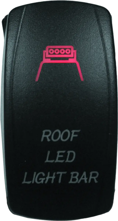 DragonFire Racing lighted switch with black rocker and light bar icon for racing lights