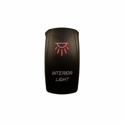 Black interior light switch from DragonFire Racing Lighted series for racing lighted setups
