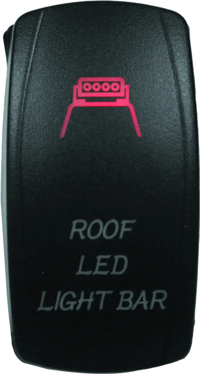 DragonFire Racing Lighted Switch Roof Led On/Off Red - 521396 - Interior Accessories