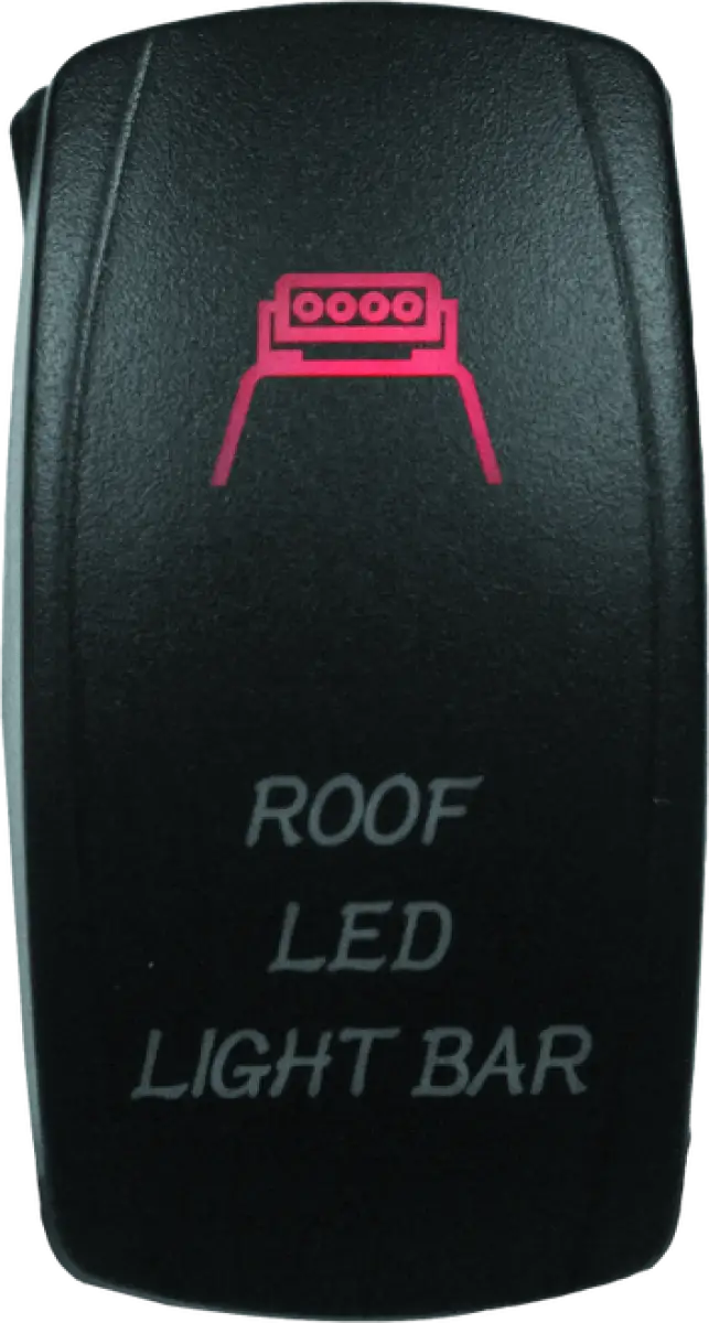 DragonFire Racing Lighted Switch Roof Led On/Off Red - 521396 - Interior Accessories