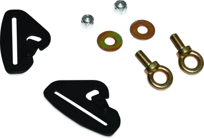 DragonFire Racing Quick-Release Snap Hook Harness Tab Kits 3in - RV and Auto Parts