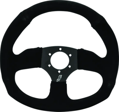 DragonFire Racing Steering Wheels - D-shaped- Suede- Iron Series- 0in offset - 522342 - Interior Accessories