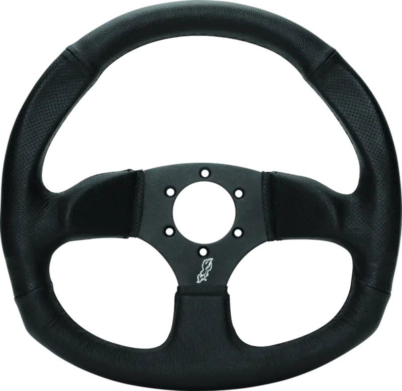 DragonFire Racing Steering Wheels - D-Shaped- Vinyl- Iron Series- 0in offset - 522162 - Interior Accessories