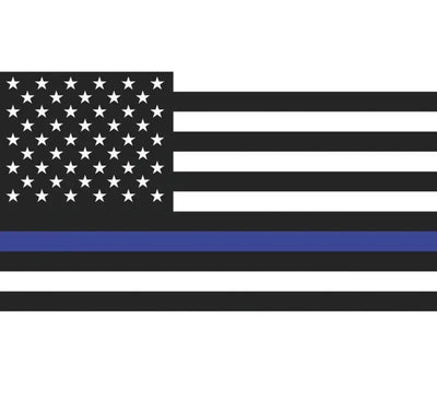DragonFire Racing whip flag with Thin Blue Line American flag design for racing fans