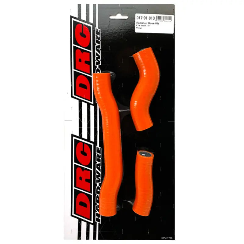 Orange radiator hose kit for Drc D47-01-910 radiator hose replacement, easy install