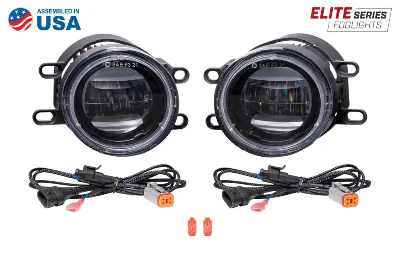 Driving/ Fog Light LED Bulb; Yellow Bulbs; 3.6 Inch Round; OEM-Grade Replacement; 15 Watt Bulbs Amp Draw 1.2 AMP