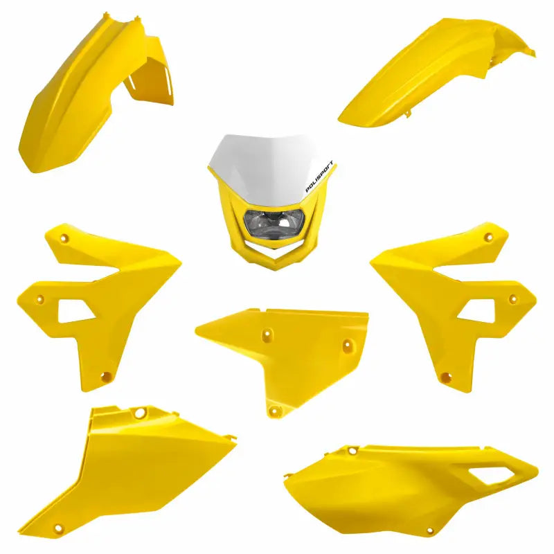 Restyling Kit W/Halo Headlight Yellow Suz Drz400 - POLISPORT