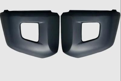 DU3012 Ecoological Paintable black matte bumper overlay with fog lights