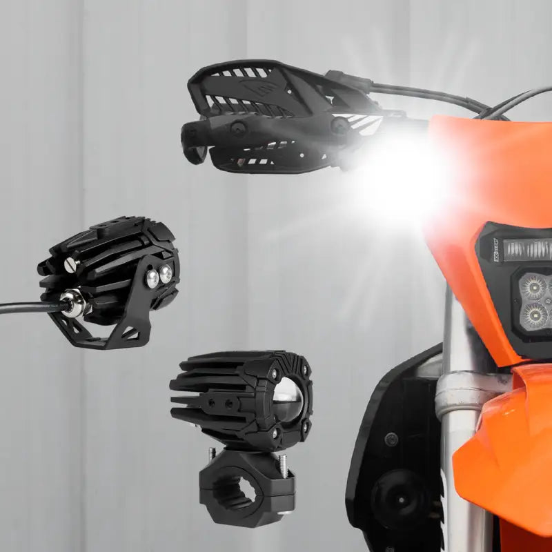 Dual Led Driving Light 2in White/Amber 