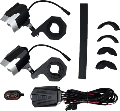 Dual switchback LED light kit for motorcycles, ideal RV parts & accessories and truck parts