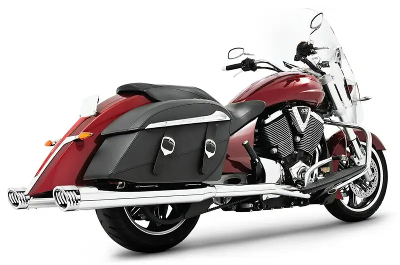 FREEDOM Duals W/4" Muffler Chrome Cross Co Tour Crossroads Le for Powersports