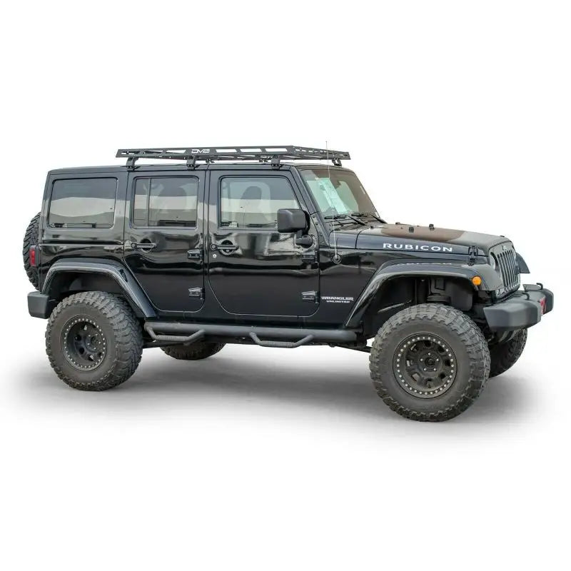 DV8 Offroad 07-18 Jeep Wrangler JK 4 DR / JL 2 & JT / 18 + Gladiator Roof Rack - Truck Automotive