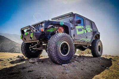 DV8 Offroad 07-18 Jeep Wrangler JK Front Aluminum Inner Fender - Black 