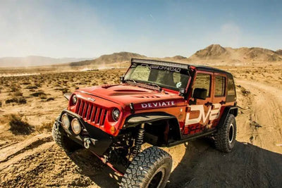 DV8 Offroad 07-18 Jeep Wrangler JK Front & Rear Flat Tube Fenders 