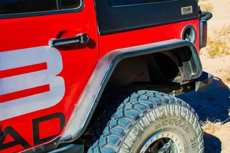 DV8 Offroad 07-18 Jeep Wrangler JK Front & Rear Flat Tube Fenders 