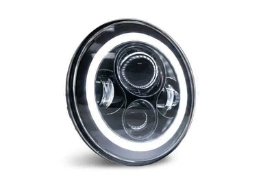 DV8 Offroad 07-18 Jeep Wrangler JK LED Projector Headlights w/ Angel Eyes 
