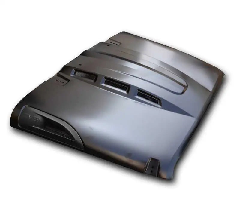 DV8 Offroad 07-18 Jeep Wrangler JK Metal Heat Dispersion Hood - Primer Black 
