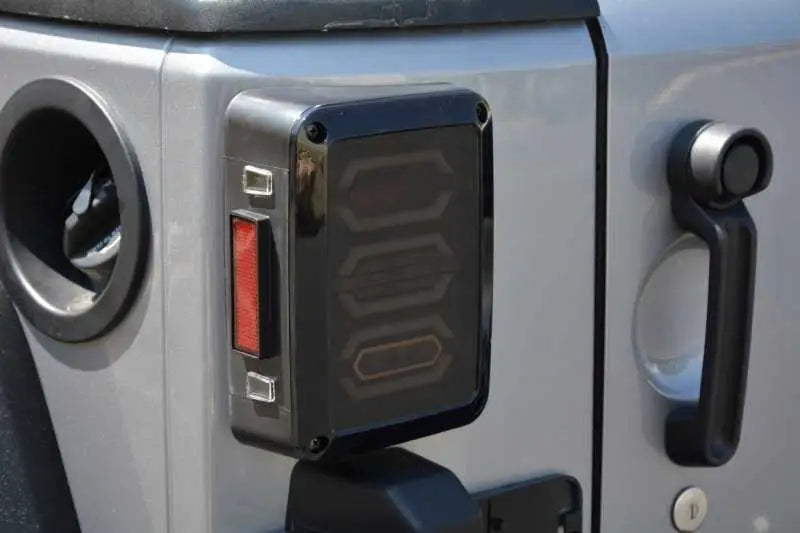 DV8 Offroad 07-18 Jeep Wrangler JK Octagon LED Tail Light 
