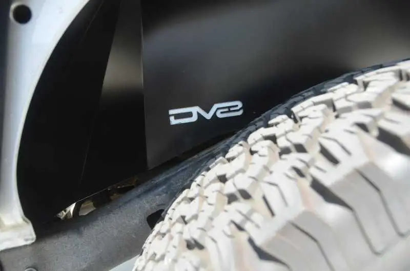DV8 Offroad 07-18 Jeep Wrangler JK Rear Aluminum Inner Fender - Black 