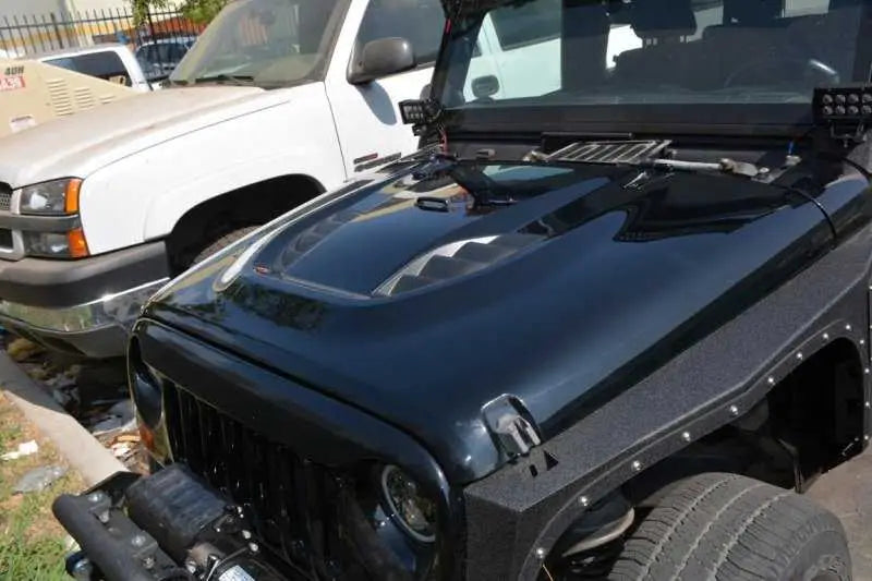 DV8 Offroad 07-18 Jeep Wrangler JK Rubicon 10th Anniversary Replica Hood 