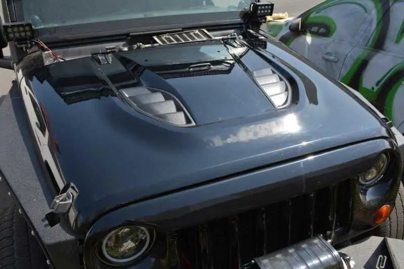 DV8 Offroad 07-18 Jeep Wrangler JK Rubicon 10th Anniversary Replica Hood 