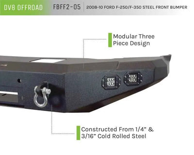 DV8 Offroad 08-10 Ford F-250/F-350 Front Bumper 