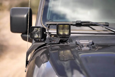 DV8 Offroad 18-22 Jeep Gladiator JT Cowl Light Bar Bracket - Truck & Automotive