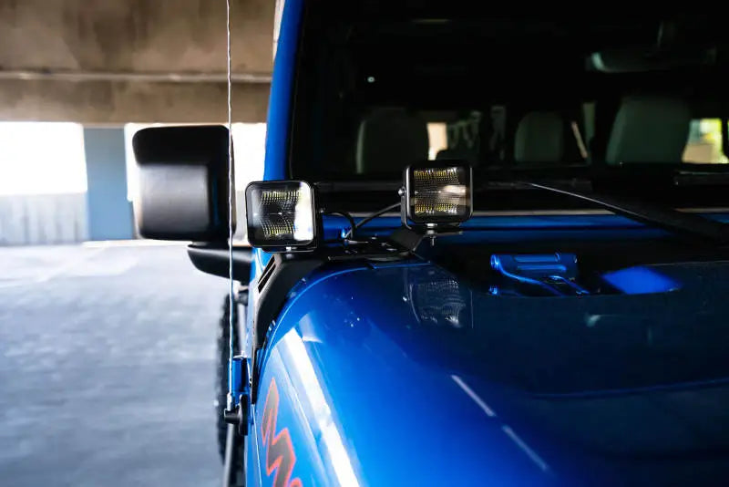 DV8 Offroad 20-22 Jeep JL 392/ JT Mojave Edition Dual Pod Light Mounts - Truck & Automotive