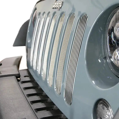 DV8 Offroad 2007-2018 Jeep JK Polished Grille Inserts - Bumpers
