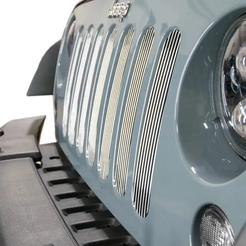 DV8 Offroad 2007-2018 Jeep JK Polished Grille Inserts - Bumpers