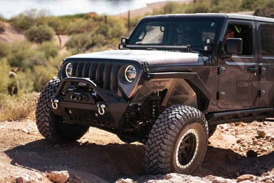 DV8 Offroad 2018+ Jeep Wrangler JL Front Inner Fenders - Black 