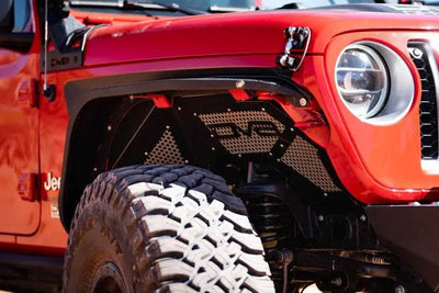 DV8 Offroad 2018+ Jeep Wrangler JL Front Inner Fenders - Black 
