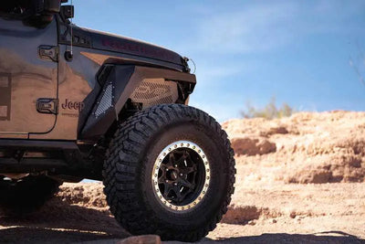 DV8 Offroad 2018+ Jeep Wrangler JL Front Inner Fenders - Black 
