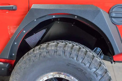 DV8 Offroad 2018+ Jeep Wrangler JL Rear Inner Fenders - Black 