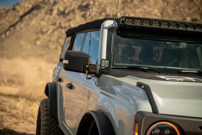 DV8 Offroad 2021 Ford Bronco A Pillar Dual Light Pod Drop Mounts - Lights
