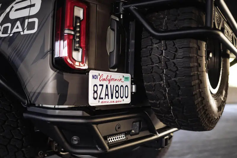 DV8 Offroad 21-23 Ford Bronco Rear License Plate Relocation Bracket - Truck & Automotive