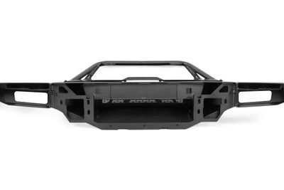 DV8 Offroad Spec Series Front Bumper for 2021-2023 Ford Bronco with winch mount, bull bar, and light mounts