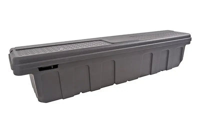 Dark gray Dee Zee DZ6170P tool box with textured lid and ribbed sides