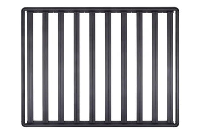 Black metal roof rack on DZ7365081HP Dee Zee platform for extra cargo space