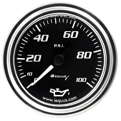 E7244 Equus Gauge Oil Press 2’ 0-100 Psi 270 - Pressure