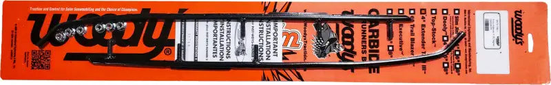 Packaging for eat3-7050 carbide arctic round bar runners for snowmobile ski wear bars