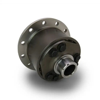 Metal differential with bolt-on flange.